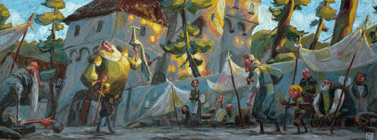 Noah Klocek, Aloof, Pastel on Paper, 8 1/2 X 23"