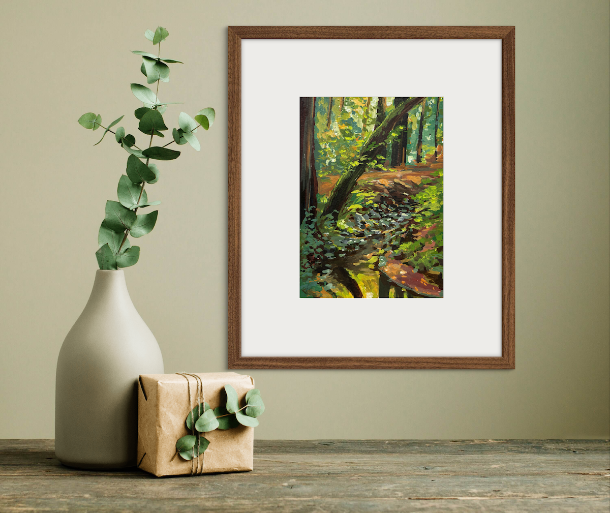 Alyssa Minko, A Muir Chartruse Illumination en Plein Air, Gouache on Paper, 7 X 5"