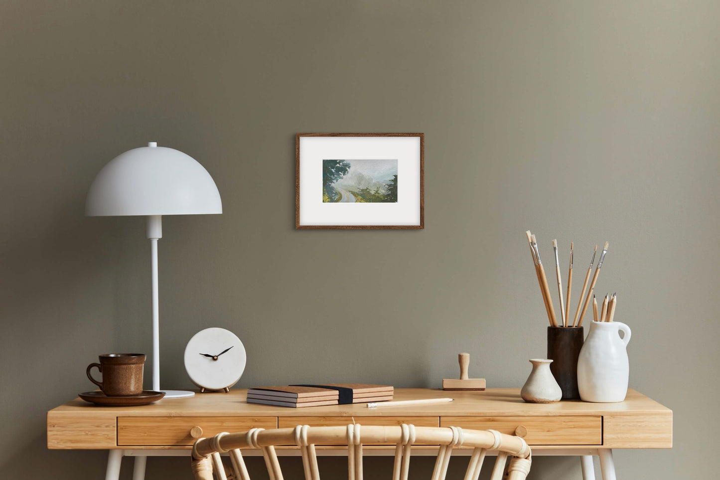 Alyssa Minko, Asheville No. 4, Gouache on Paper, 4 X 6"