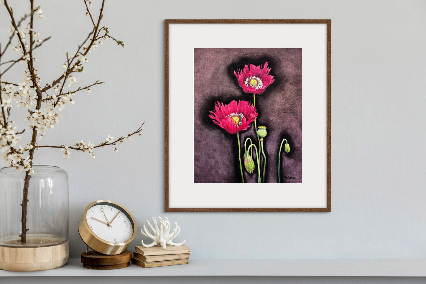 Tia Kratter, Exhibitionists, Watercolor on Watercolor Paper, 11 X 9