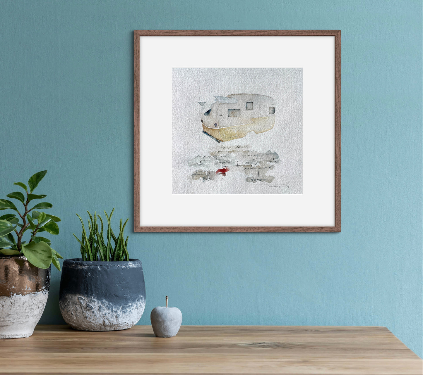 David Johnson, Family Tree, Watercolor on Paper, 10 1/2 X 9 1/2"