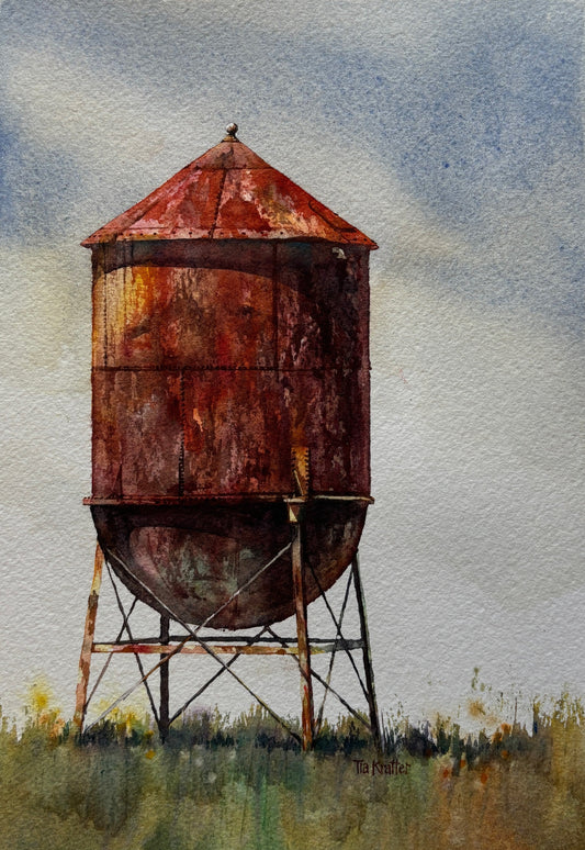 Tia Kratter, Mineral Water, Watercolor, 14 X 10 1/2" SOLD