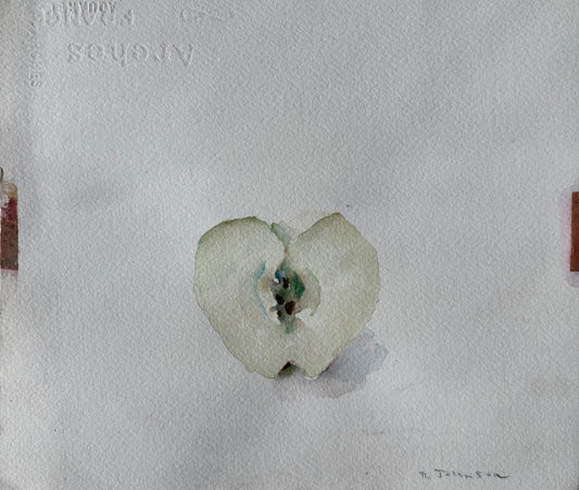 David Johnson, Pippin, Watercolor on Paper, 9 x 10"