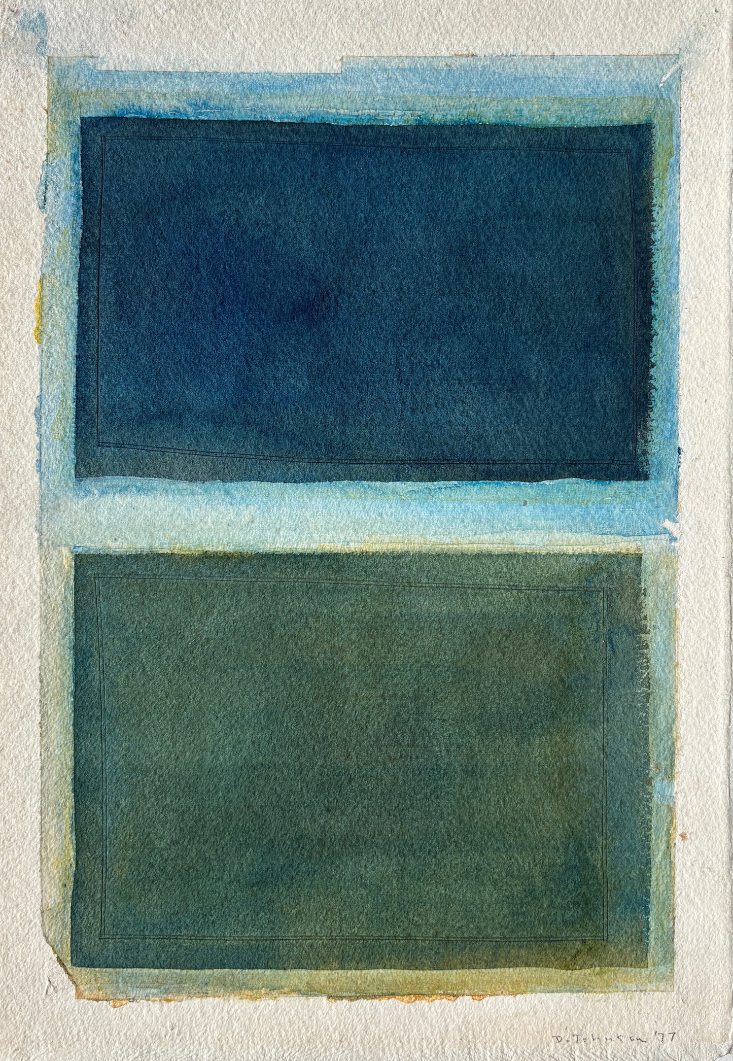 David Johnson, Untitled, Acrylic Medium on Paper, 14 X 10"