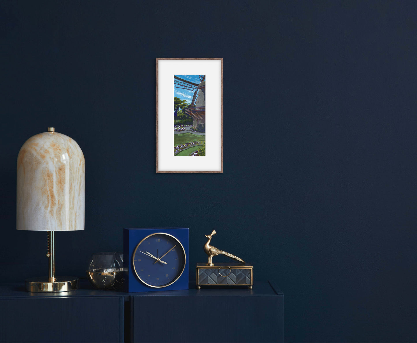 Alyssa Minko, Queen Wilhelmina's Tulip Garden, Gouache on Paper, 9 1/2 X 4 1/2"