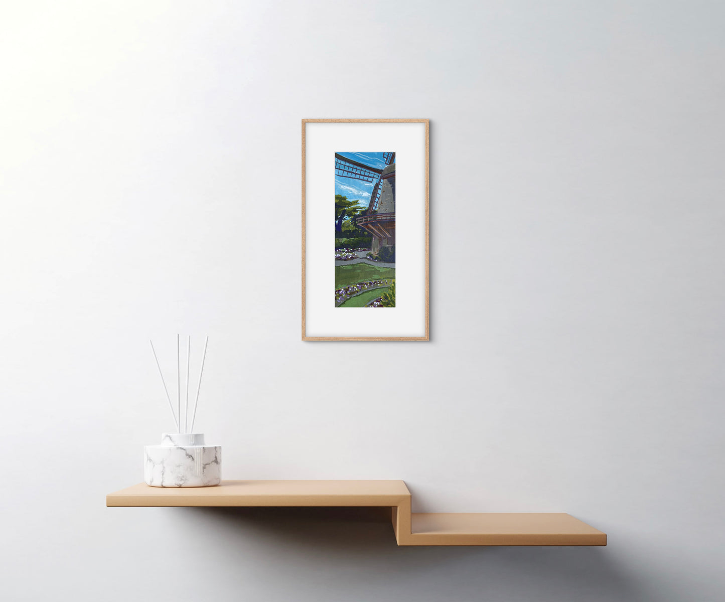 Alyssa Minko, Queen Wilhelmina's Tulip Garden, Gouache on Paper, 9 1/2 X 4 1/2"