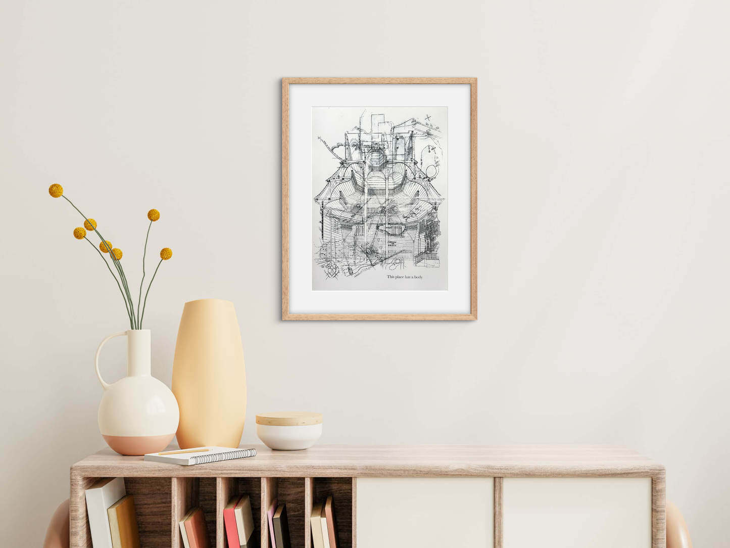 Maya Ciarrocchi, This Place Has a Body (Damascus Gate), Monotype on Watercolor Paper, 16 X 12"