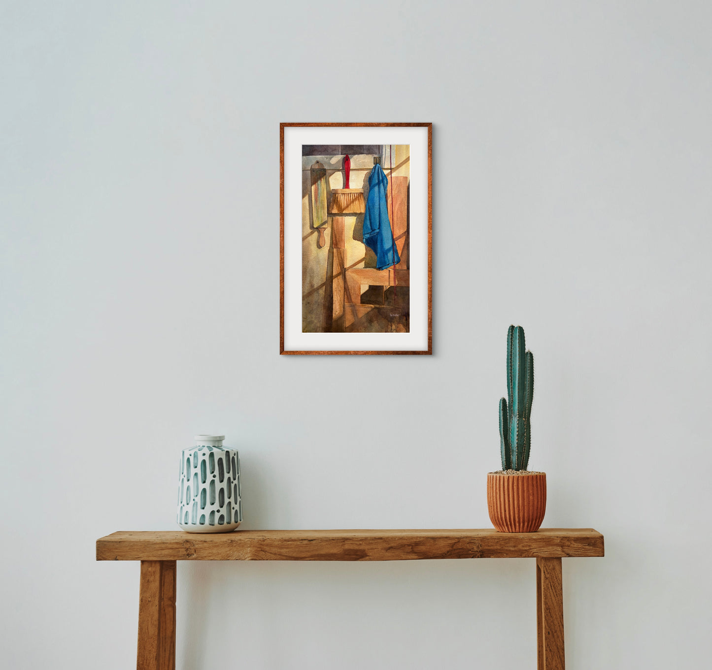 Tia Kratter, Tools of the Trade, Watercolor on Watercolor Paper, 21 X 12 1/2