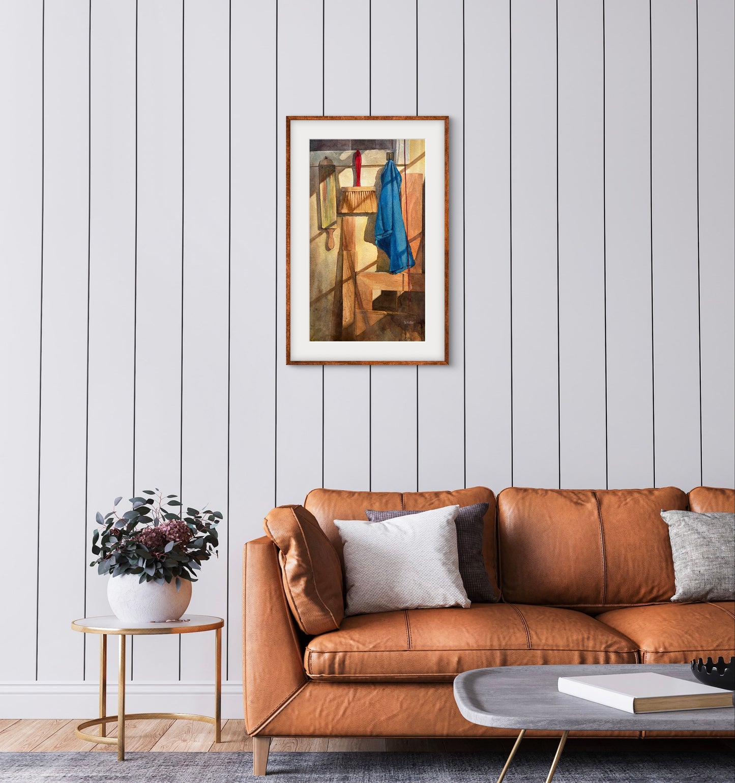 Tia Kratter, Tools of the Trade, Watercolor on Watercolor Paper, 21 X 12 1/2